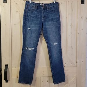 Madewell slim distressed boyfriend jeans size 28